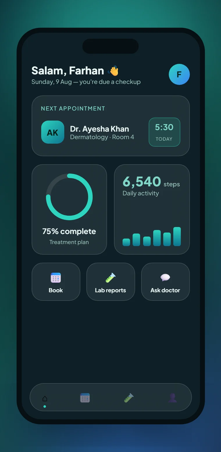Noor Health — Healthcare concept design