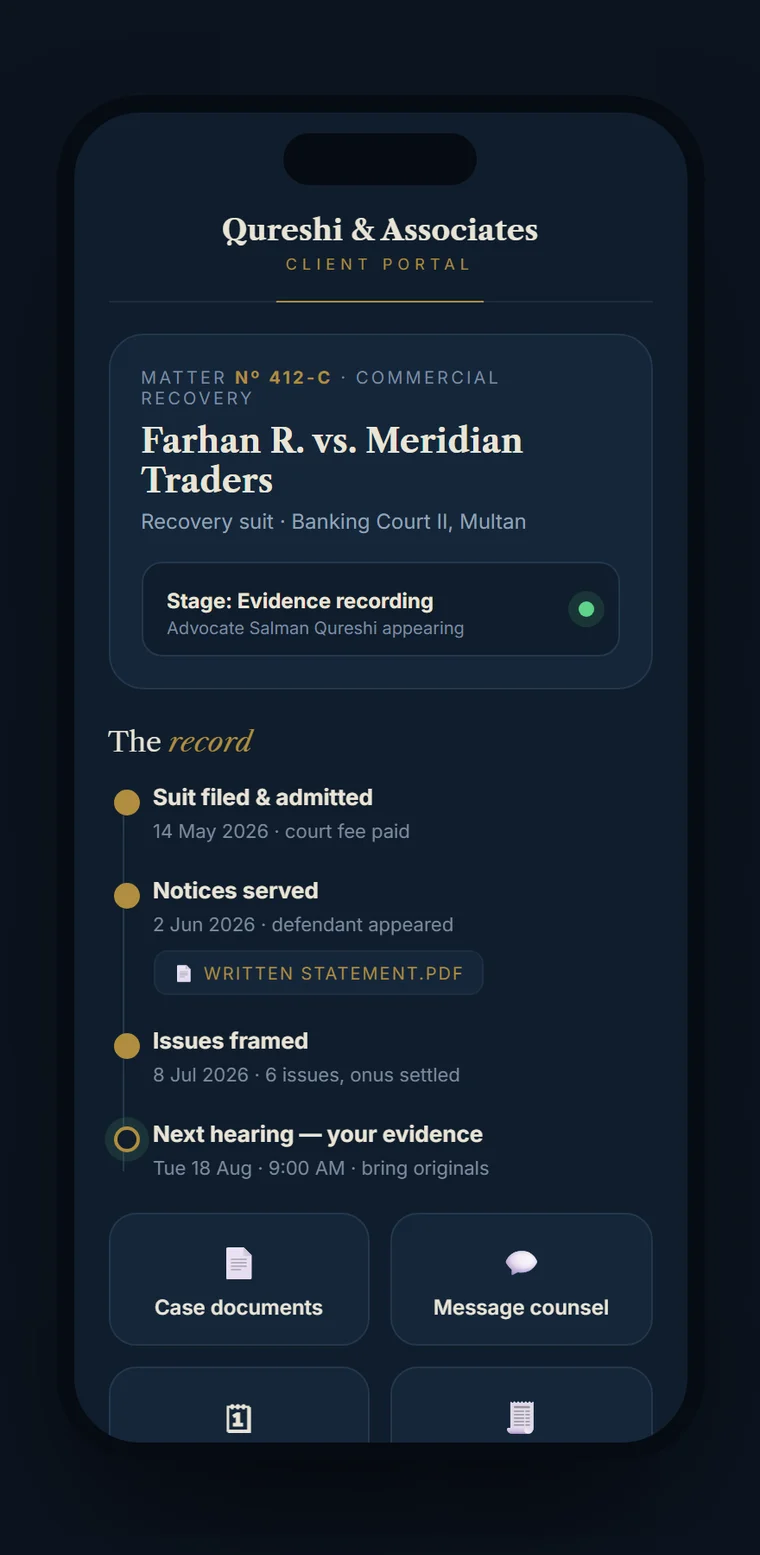 Qureshi & Associates — Legal concept design