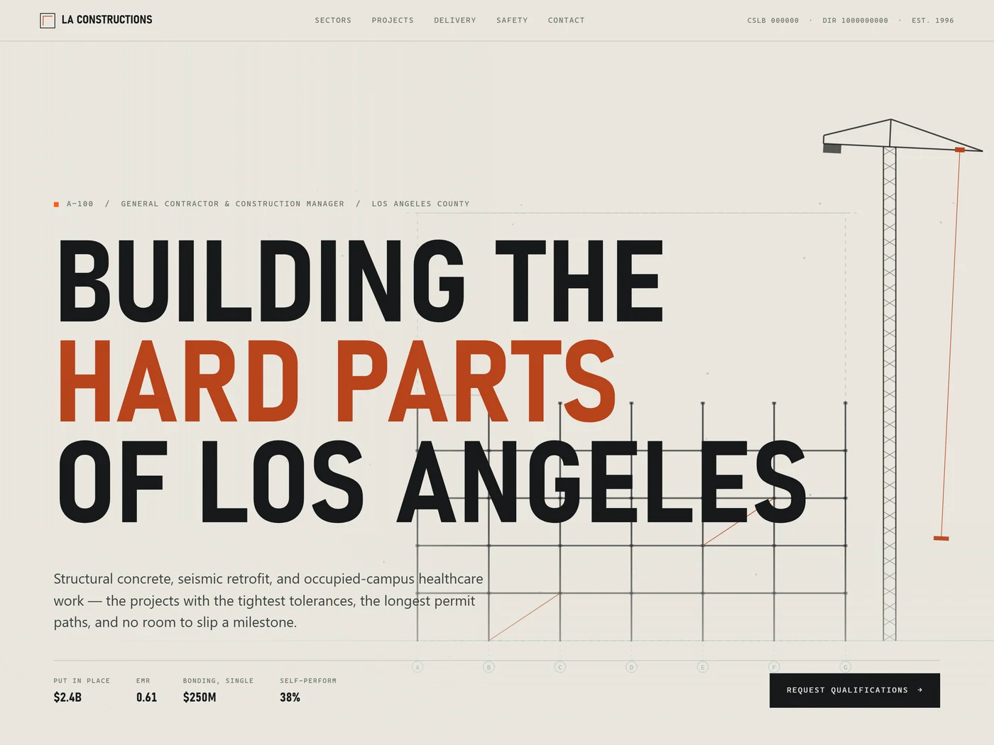 LA Constructions — Construction concept design