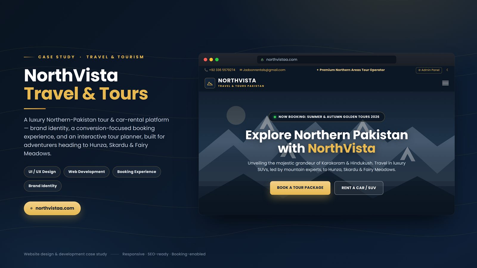 NorthVista Travel & Tours homepage